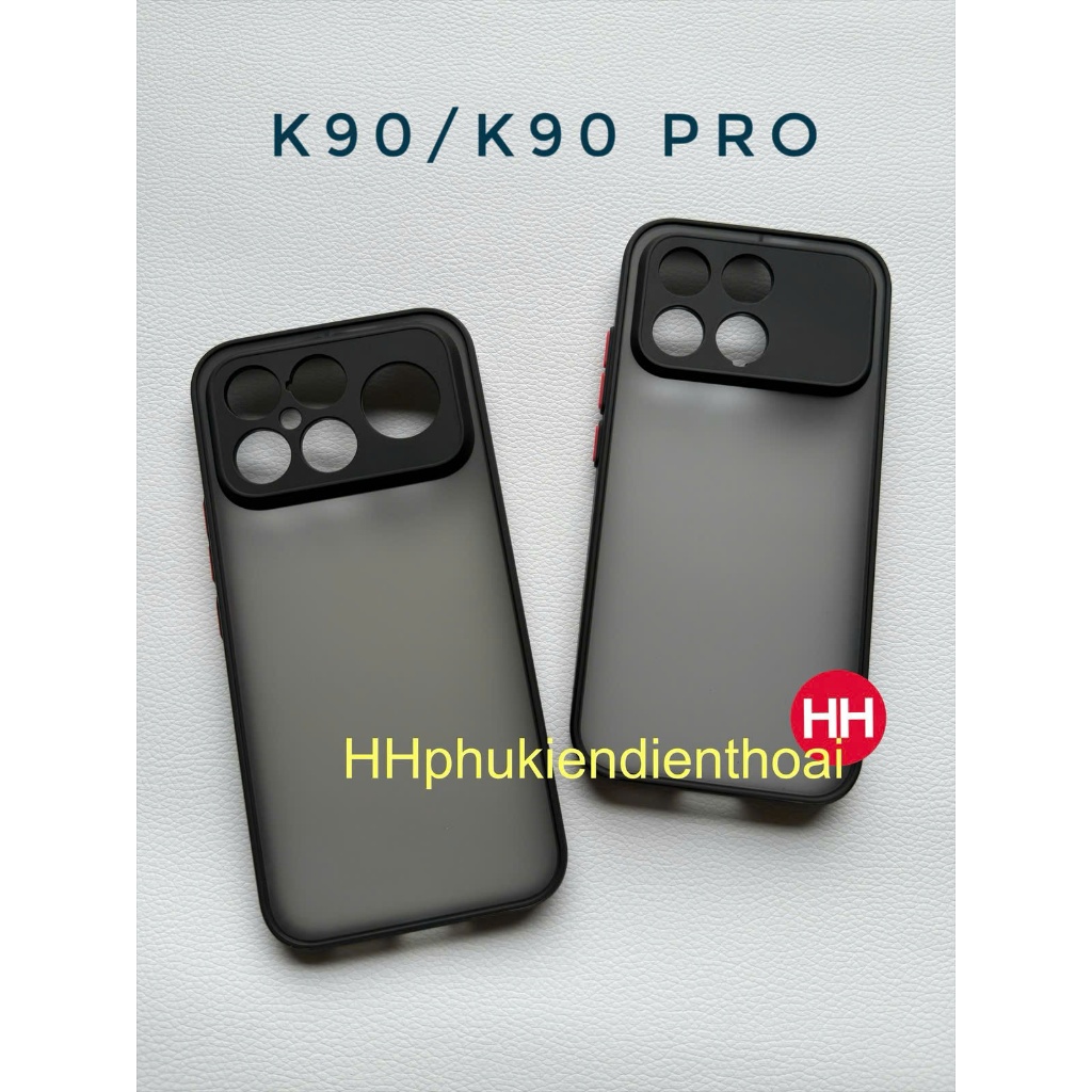 เคส Xiaomi K90, K90 Pro Max พร้อมขอบด้านและยืดหยุ่น (สีดํา)