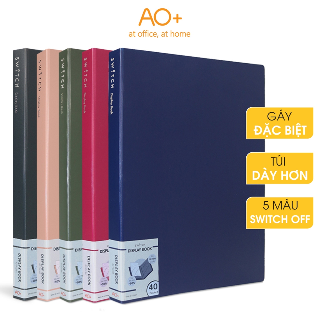 ฝาครอบใบไม้ A4 Switch OFF AO+ ถุงหนา 0.06 มม. (20/ 40 ใบ) - WD622/WD624