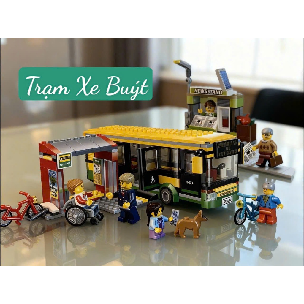 ของเล่นประกอบ – City Bus Station – ปริศนาสร้างสรรค์ H&B