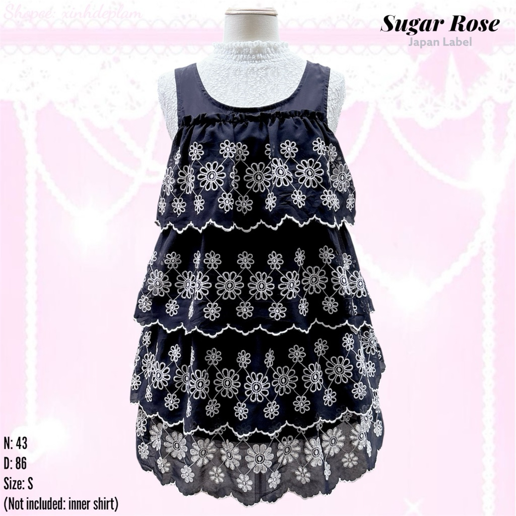 DARK FAIRY - Dark Cottage, Gothic, Polka dot Coquette, กุหลาบสีดําและสีขาว, สไตล์เทพนิยายวินเทจ