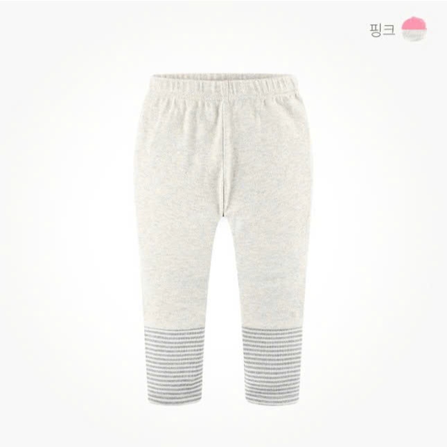 มม กางเกงเลกกิ้งยางยืดสําหรับเด็กชายและเด็กหญิงชายลายทาง HA5167