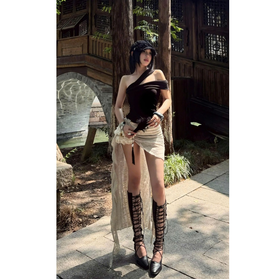 [ต้องการ 10 วัน]- เสื้อปาดไหล่/ เดรสหางปลา