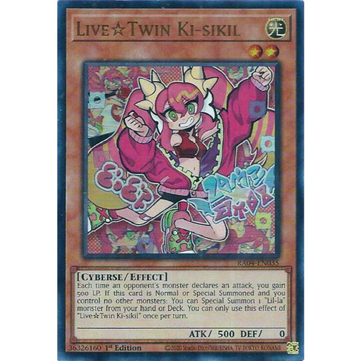 การ์ด YuGiOh รหัส RA04-EN035 - Live Twin Ki-sikil - Effect Monster - Ultra Rare