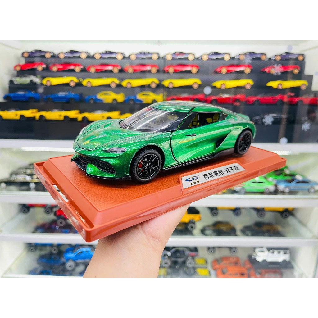 Koenigsegg Gemera รถเปิดเต็ม รุ่น - มีไฟ - เสียง 1:24 สเกล Alloy รุ่น OT24071