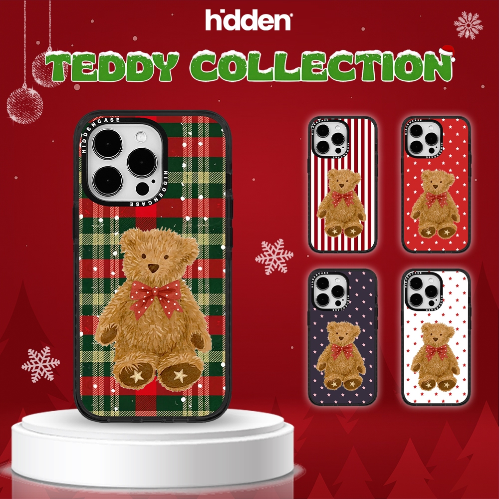 [NOEL] HIDDENCASE เคส iPhone กันกระแทก "TEDDY 02" ปกป้องกล้องจาก iPhone 7 Plus ถึง iPhone 17 Promax