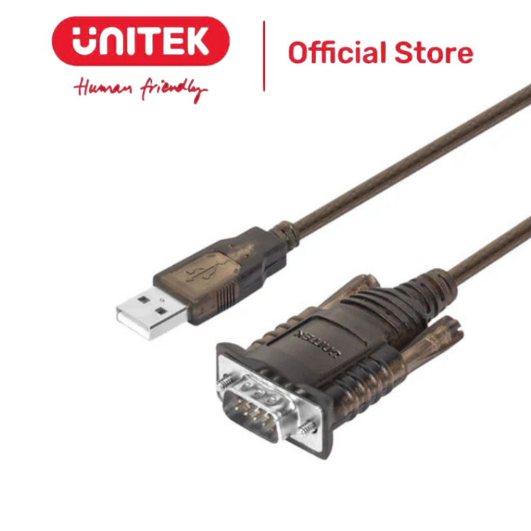 UNITEK 1.5 ม. สายแปลง USB 2.0 ถึง RS232 / Com (M) Y-108