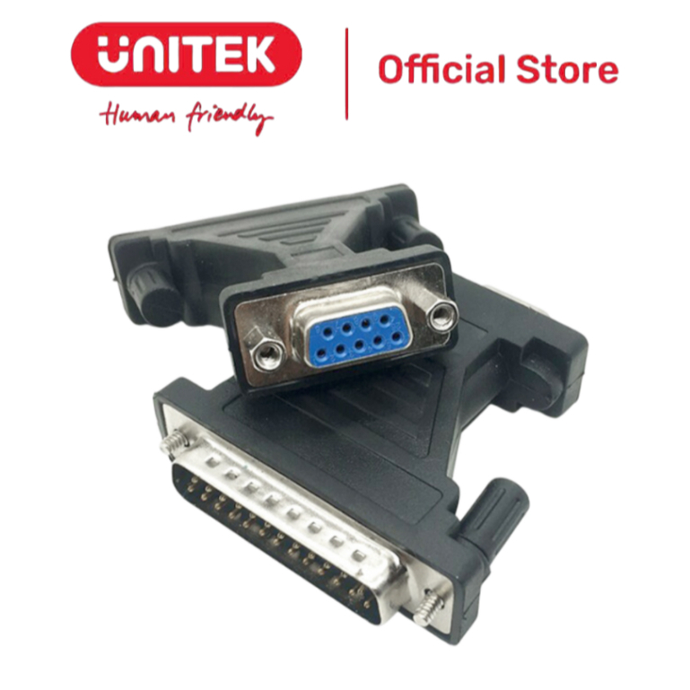 9L (DB9)(F) RS232 / Com Converter เป็น Com Port (DB25)(M) UNITEK