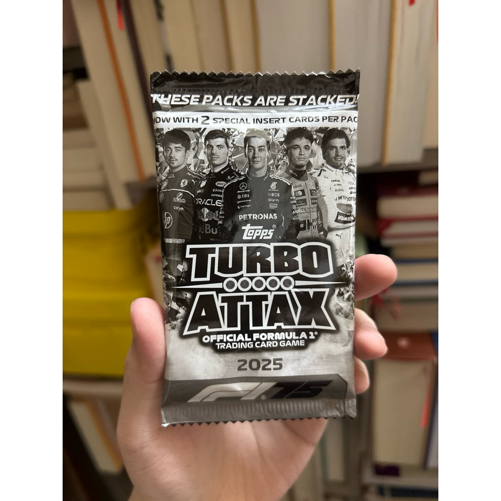 แพ็ค 10 F1 2025 การ์ดมือ TOPPS TURBO ATTAX RACING (Made in INDIA)