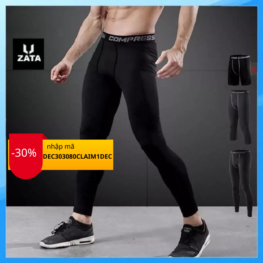 ZATA Mens Thermal Pants Mens Leggings Mens Thermal Pants Combat Pro High Quality Soccer Pants Zata V
