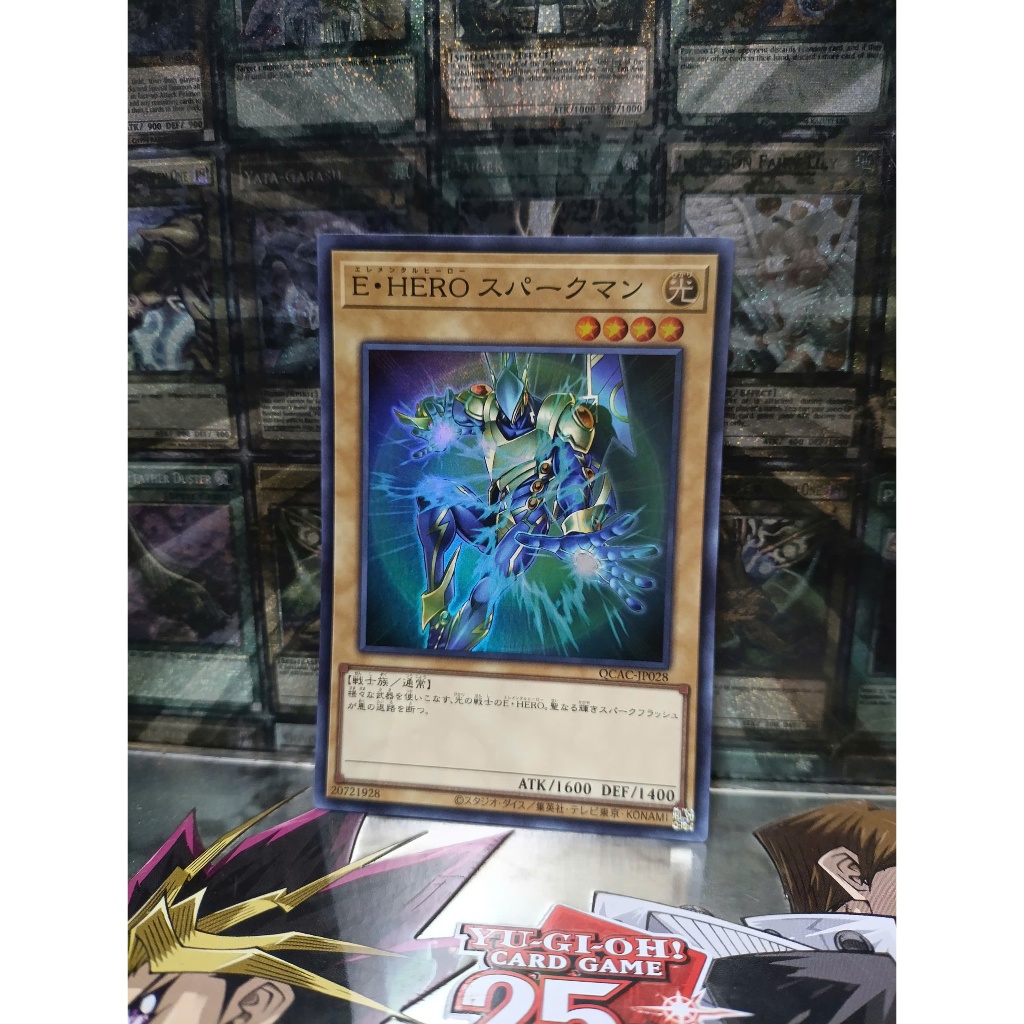 [ Do Lac 2 - โปรดดูคําอธิบาย ] Mint90 Yugioh OCG Elemental HERO Sparkman Cards - Super