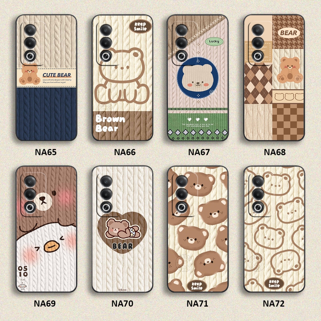 เคส OPPO A3X 5G / A3 PRO 5G / A5i PRO 5G / A80 5G ลายขนสัตว์หมีน่ารัก