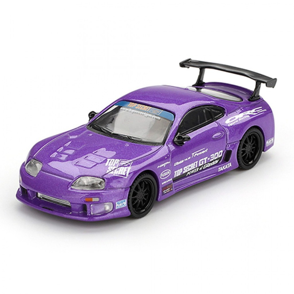 MINI GT 1067 Toyota Supra A80 Top Secret GT-300 Top Secret สีม่วง