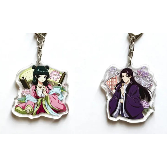 Comic Duoc Pong พวงกุญแจอะคริลิค พวงกุญแจสองด้าน Maomao Jinshi ของขวัญอนิเมะ พวงกุญแจอนิเมะ