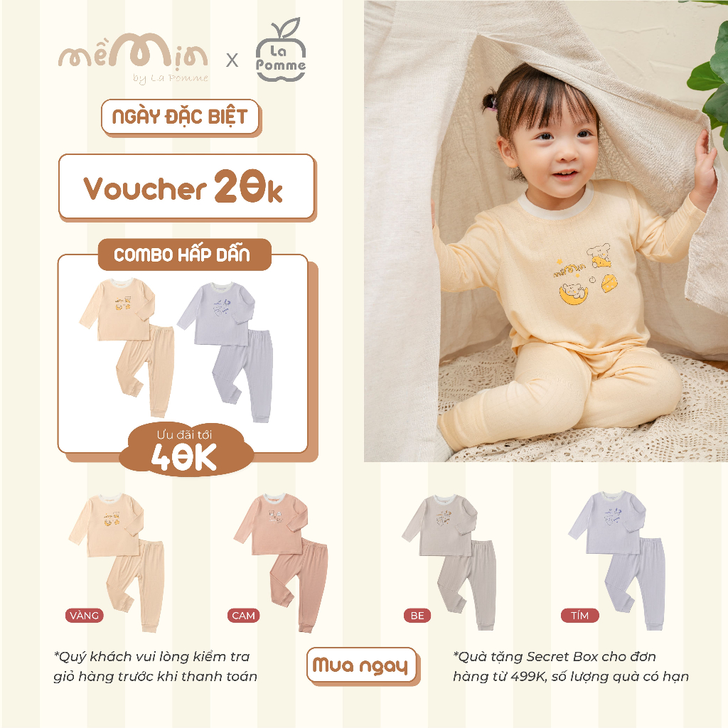 ชุดแขนยาว Fun universe La Pomme - เส้นด้าย Petit Soyeu Cool - Boys/girls 6M - 3Y