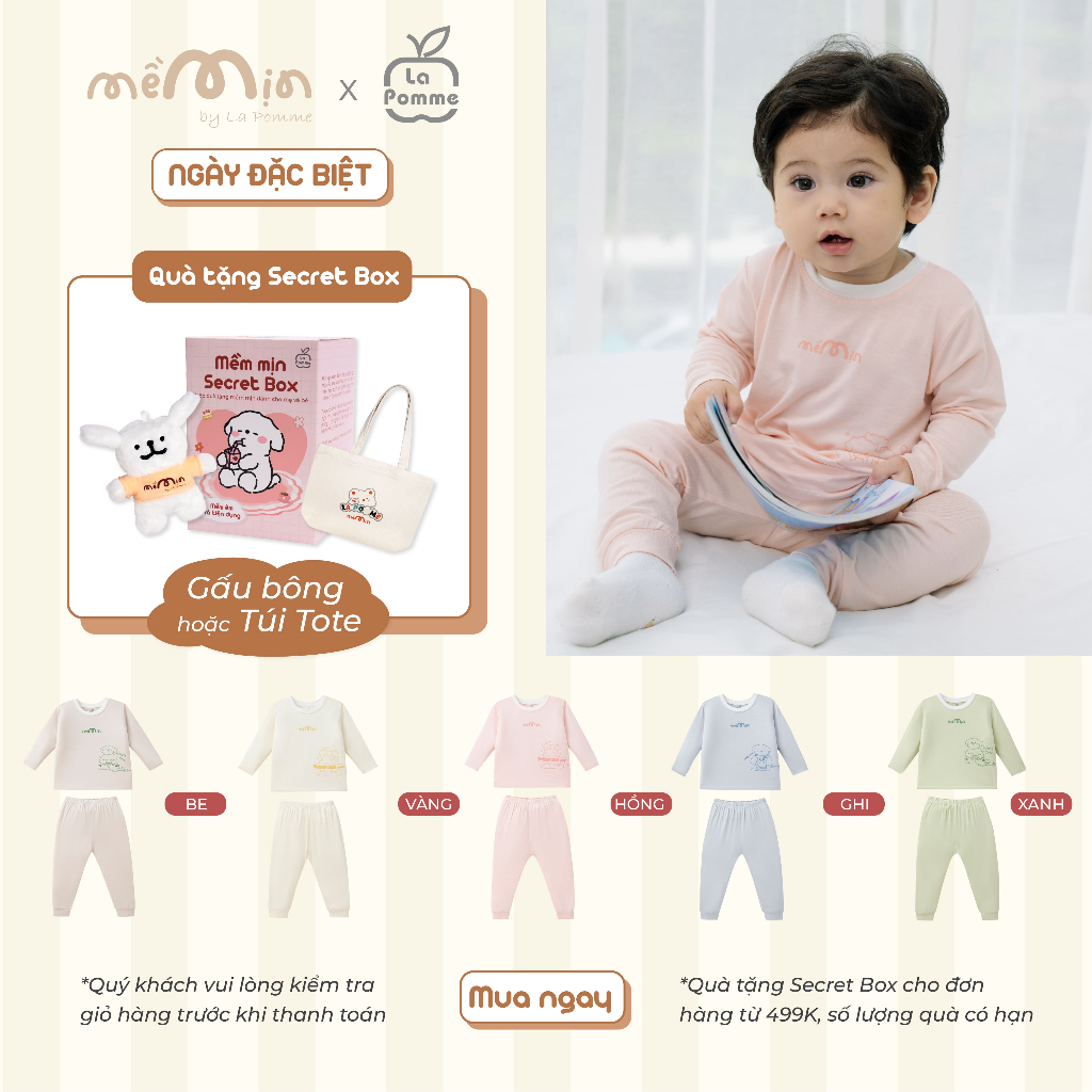 ชุดแขนยาว La Pomme fun day - เส้นด้าย Petit Soyeu Cool - เด็กชาย/หญิง - 6M - 5Y