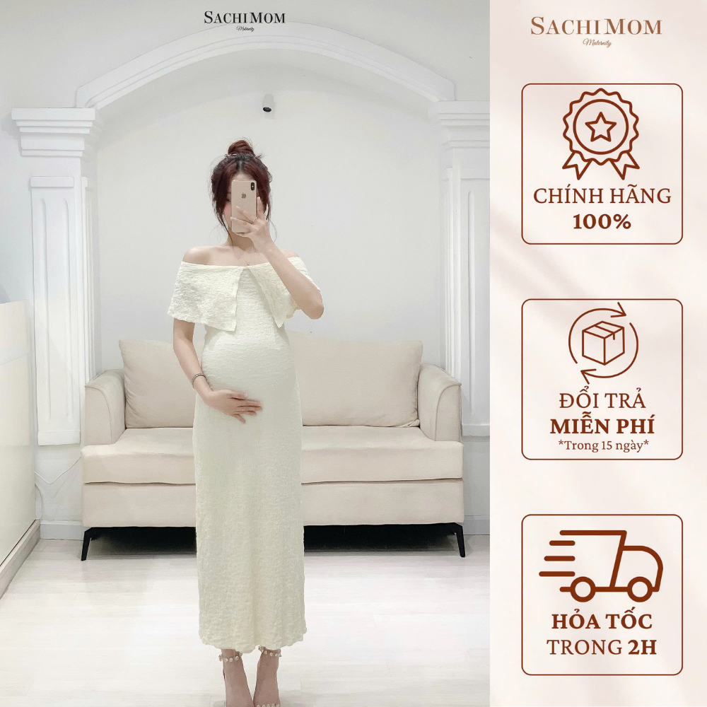 SACHIMOM Gown DRESS - QUINN DRESS เดรสปาดไหล่