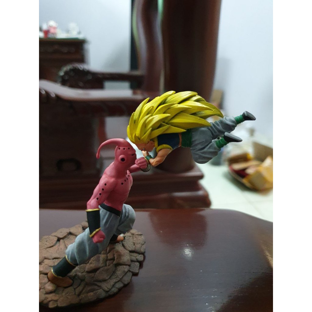 Buu vs Gotenks Model – เรซิ่น 3 มิติทํามือ – สูง 15 ซม