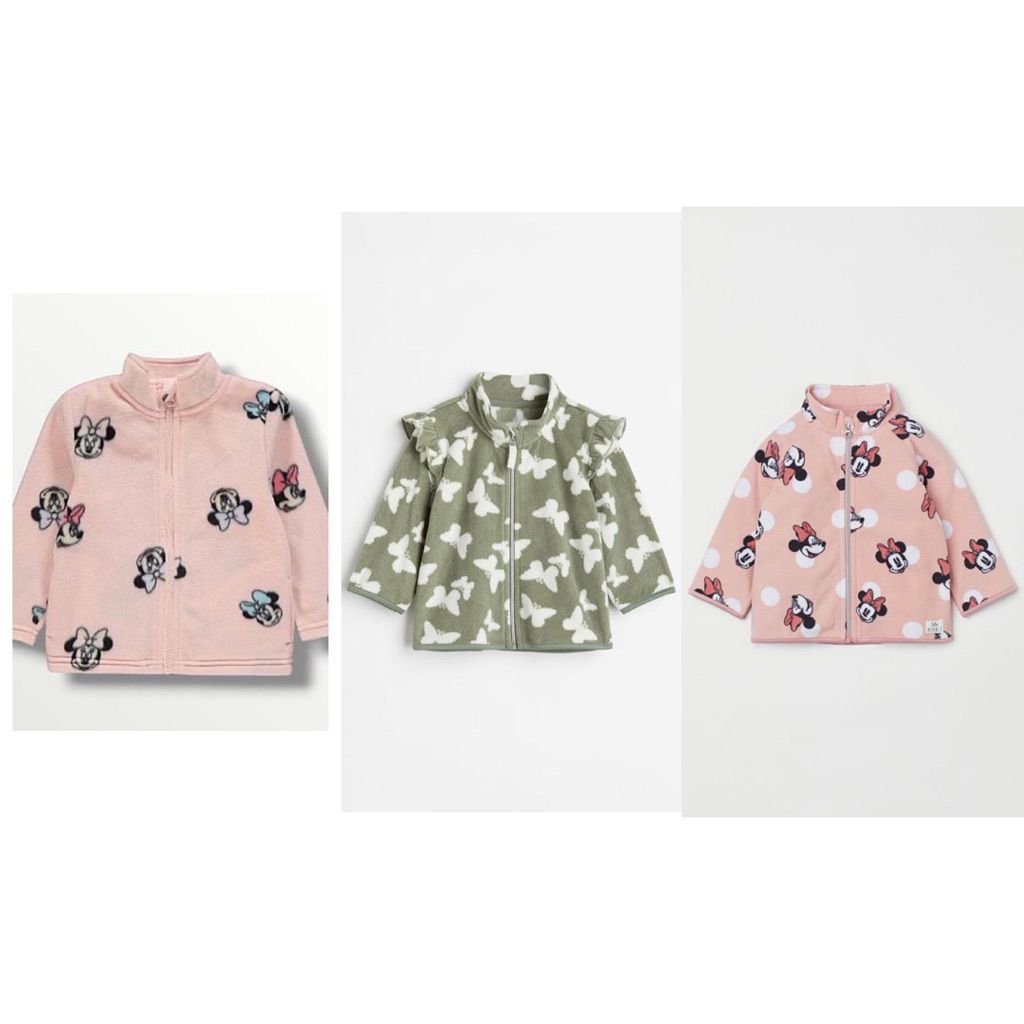 เสื้อแจ็คเก็ตผ้าฟลีซเด็กผู้หญิง HM/GEO สเปน HM ของแท้