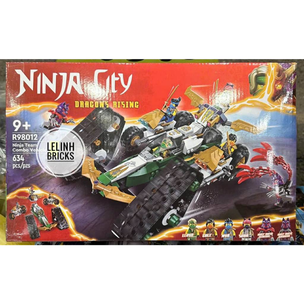 (Ninja) Puzzle R 89012 71820 Team Combo Vehicle Battle Tank 634 ชิ้น