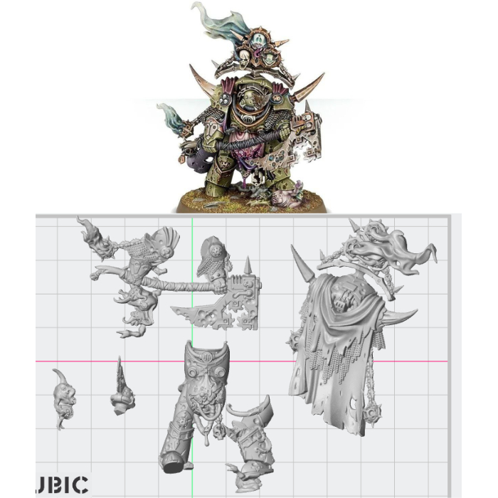 เรซิ่น WH DEATH GUARD SCAN รุ่นพิมพ์ 3D