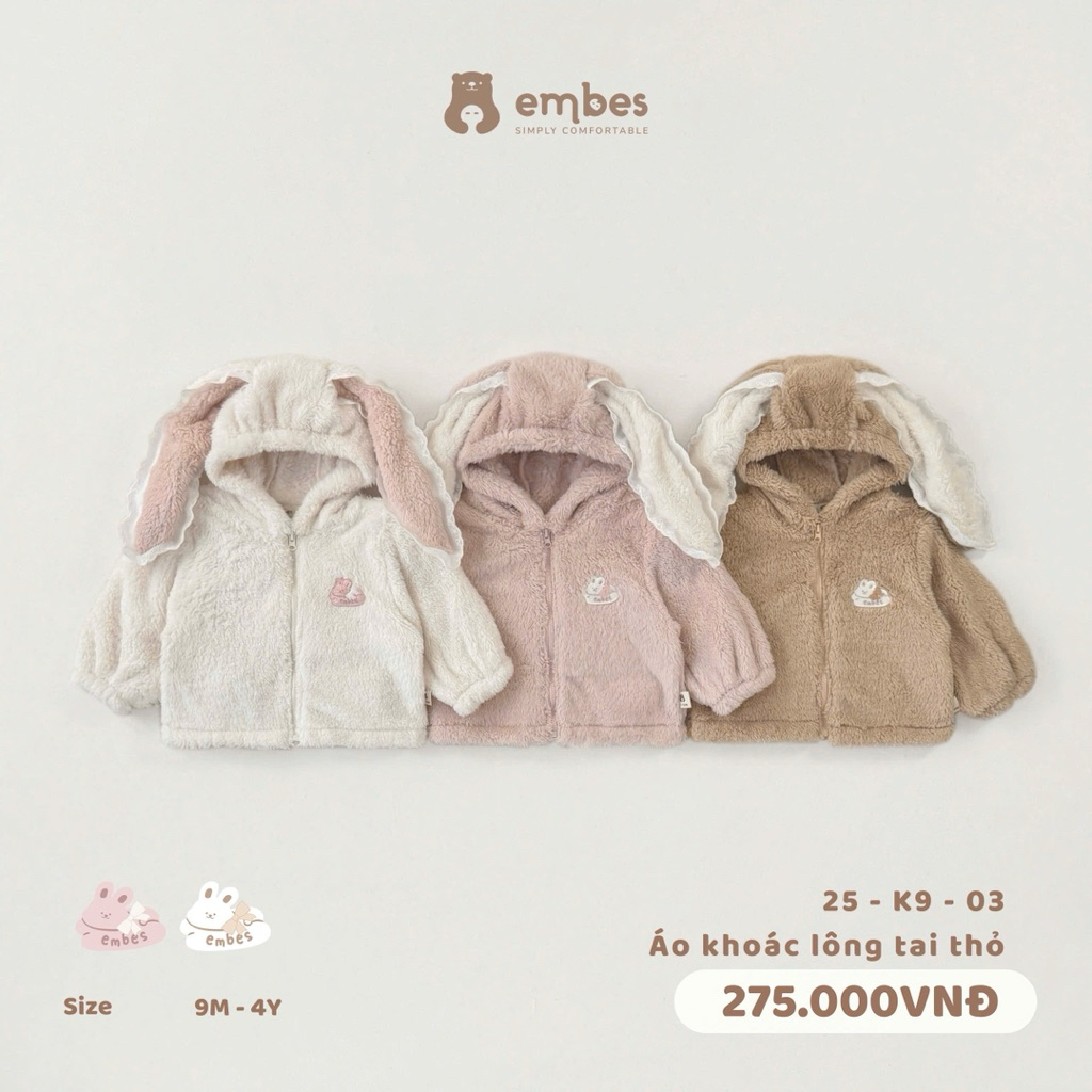 [Tiny Baby Shop] ปักเสื้อขนสัตว์หูกระต่าย