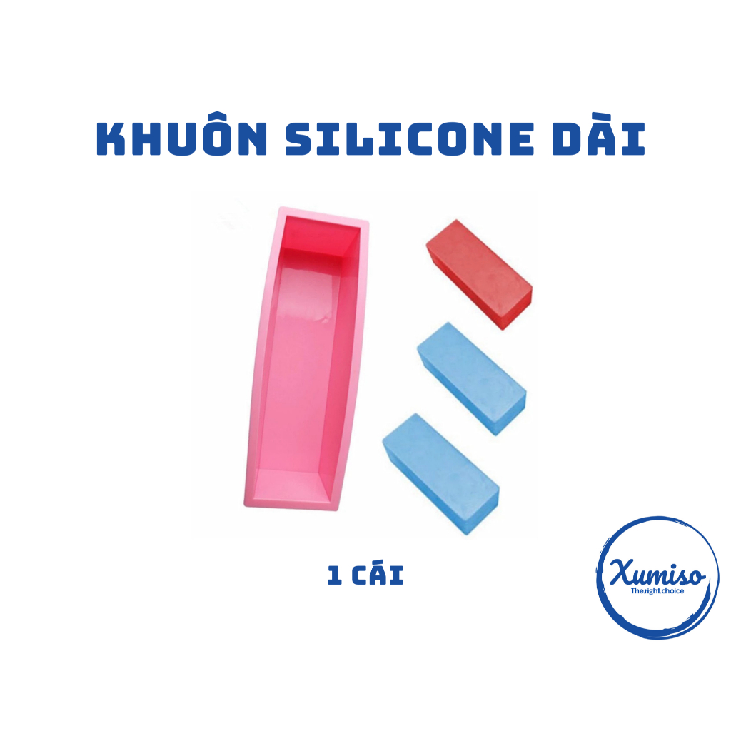 HCM - แม่พิมพ์สบู่ซิลิโคนยาว 1200gr (สีสุ่ม)