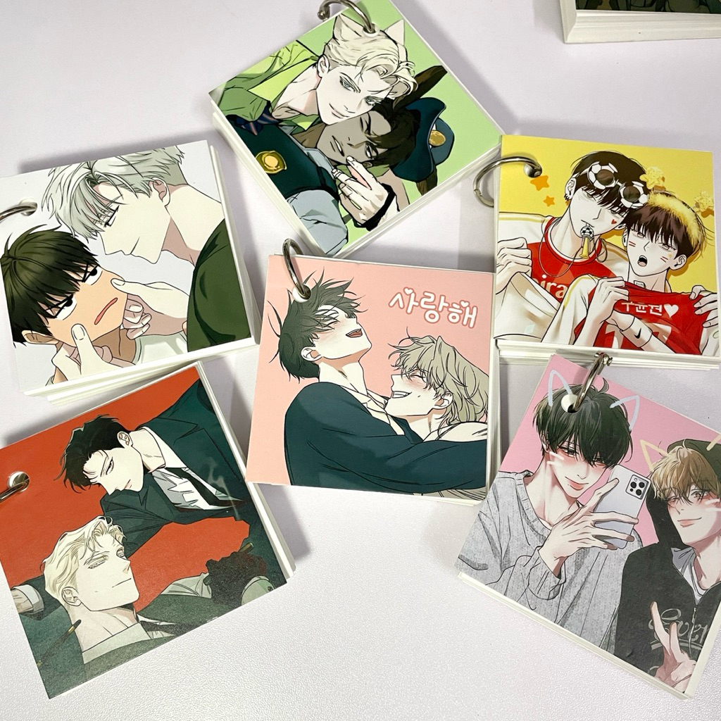 Flashcard manhwa โน้ตคําศัพท์ Passion, Lowtide ใน twilight, Checkmate,...