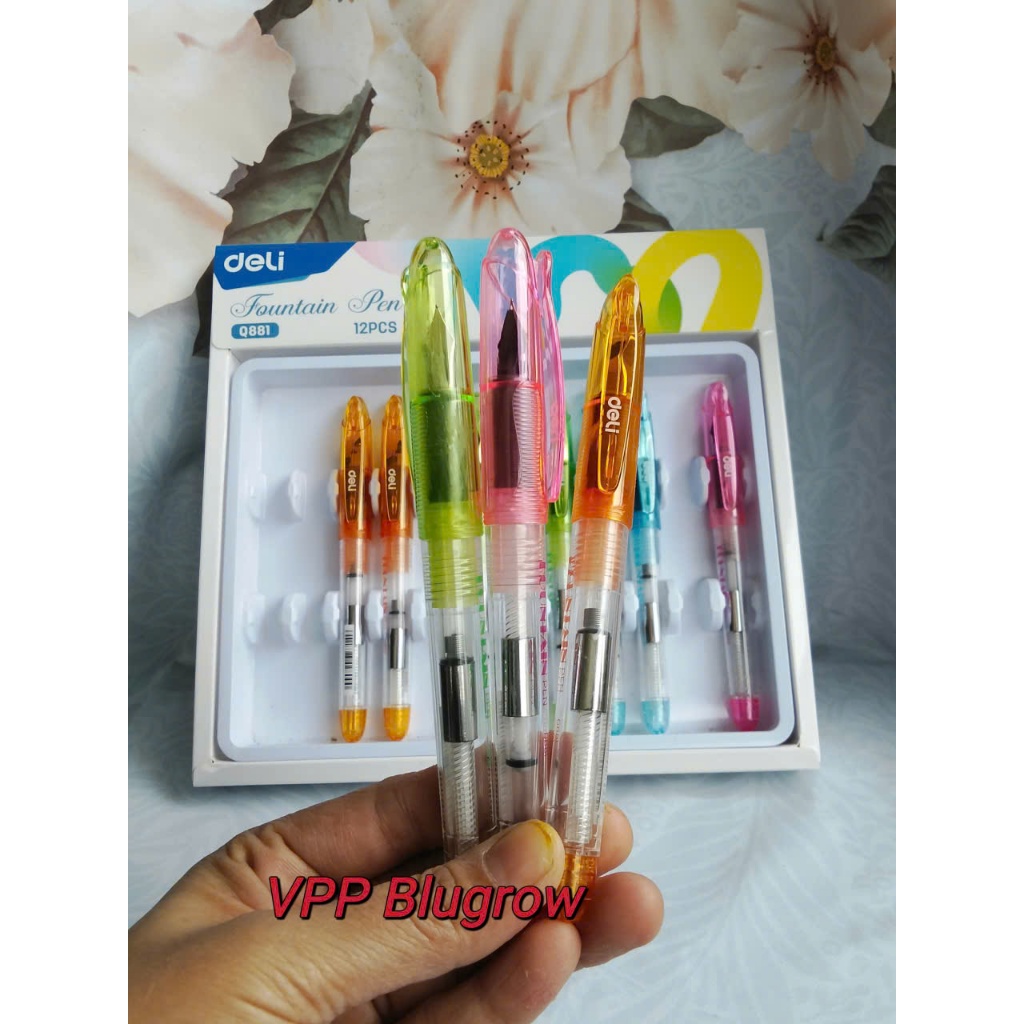 ของแท้ Deli Ms Q881 Large Nib ปากกาหมึกซึมเขียนด้วยลายมือที่สวยงาม - ปลายปากกาคุณภาพสูง - การเขียนที