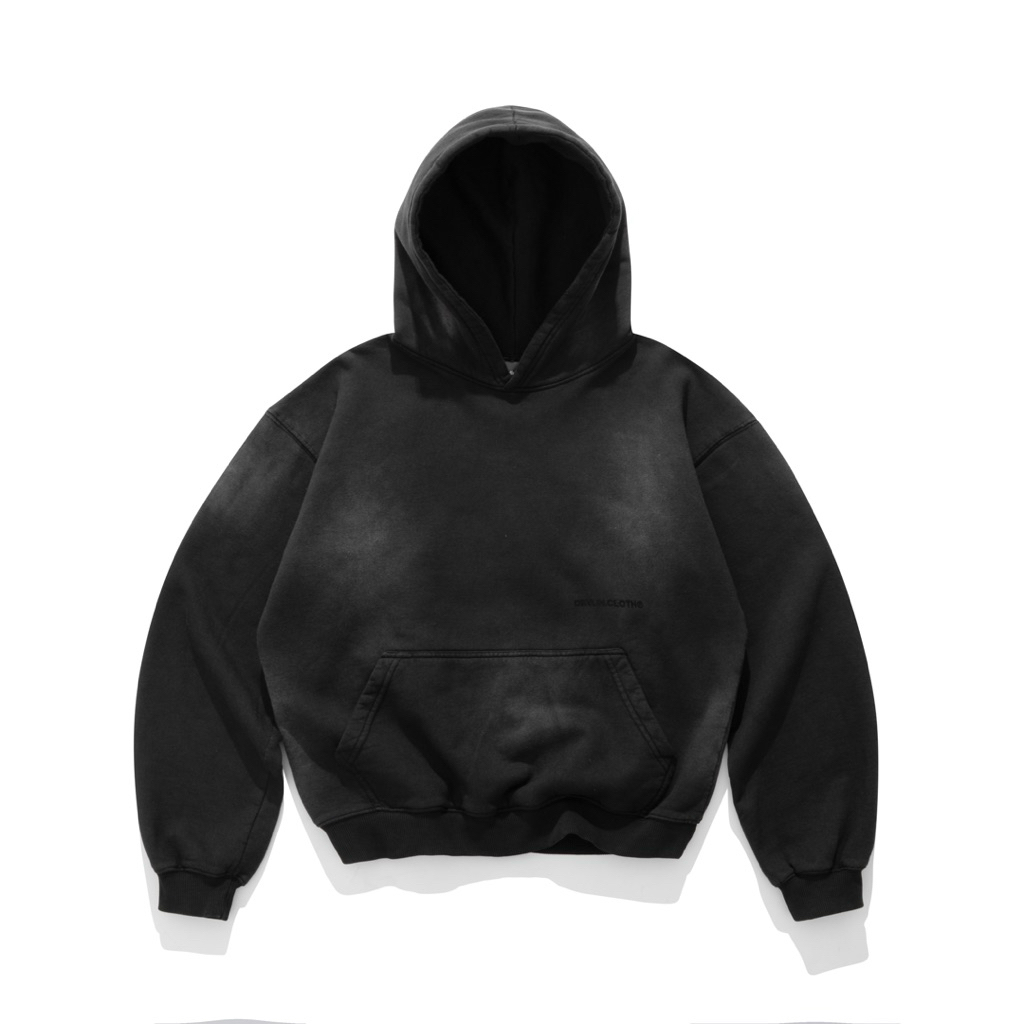 THE FADED HOODIE - เสื้อฮู้ดทรงกล่องในผ้าฟลีซ