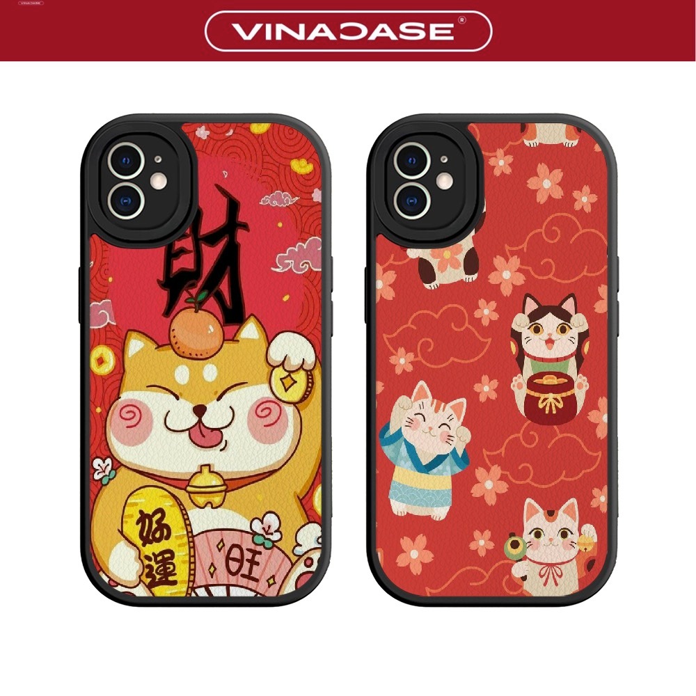 IPhone 11 Pro Max/12 Pro Max/14 Pro Max/15 Pro Max/16 Pro Max Cat Leather Case BST5