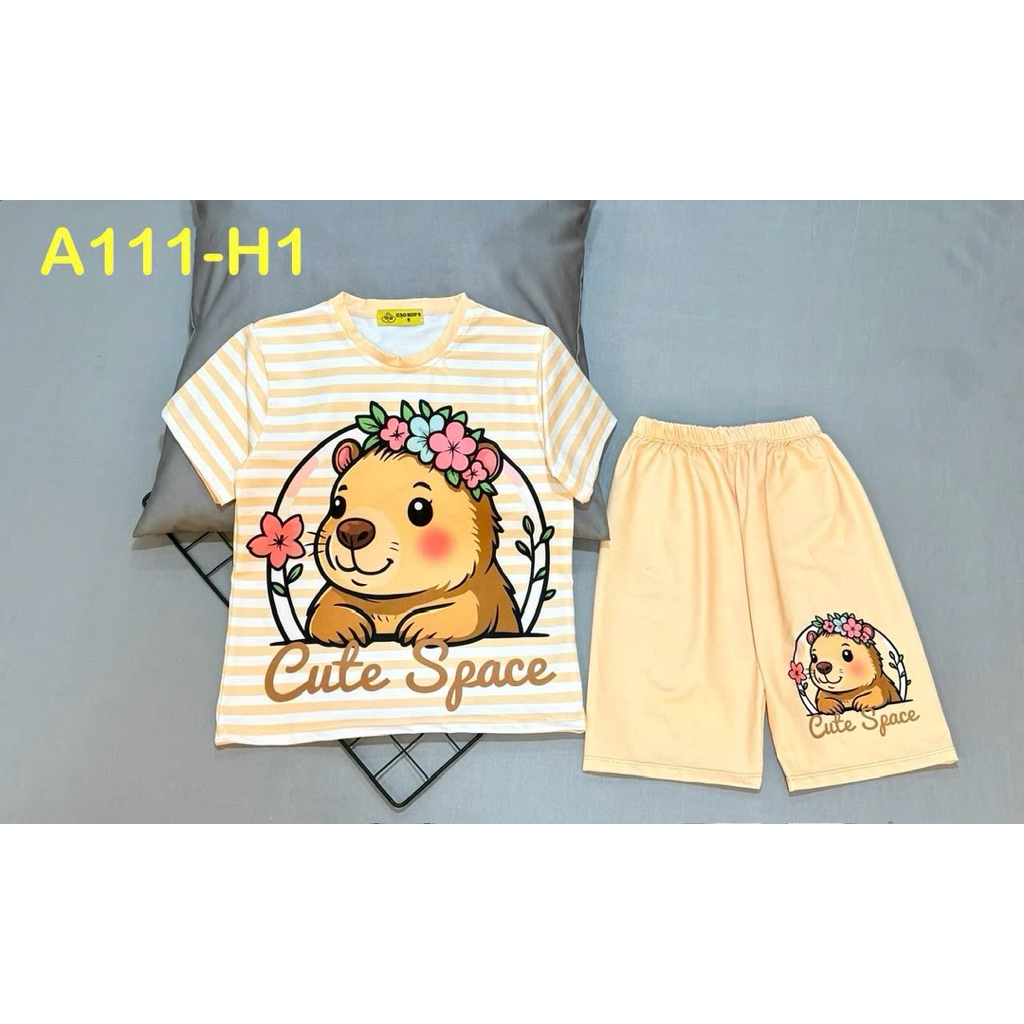 CODE A111 Sz 12-45kg GIRLS ชุดเทปเย็น 3D