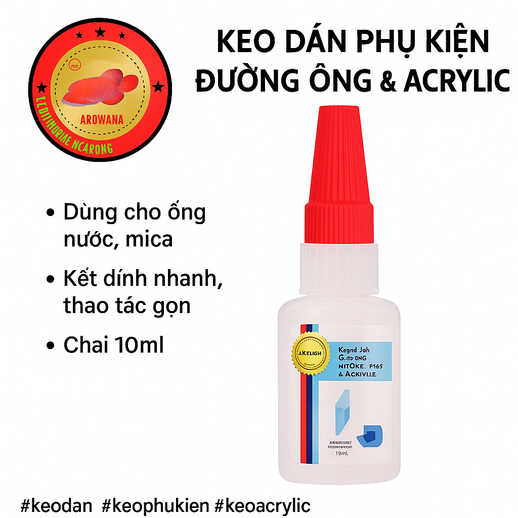 อุปกรณ์เสริม PIPE GLUE - ACRYLIC - สําหรับ AQUARIUM