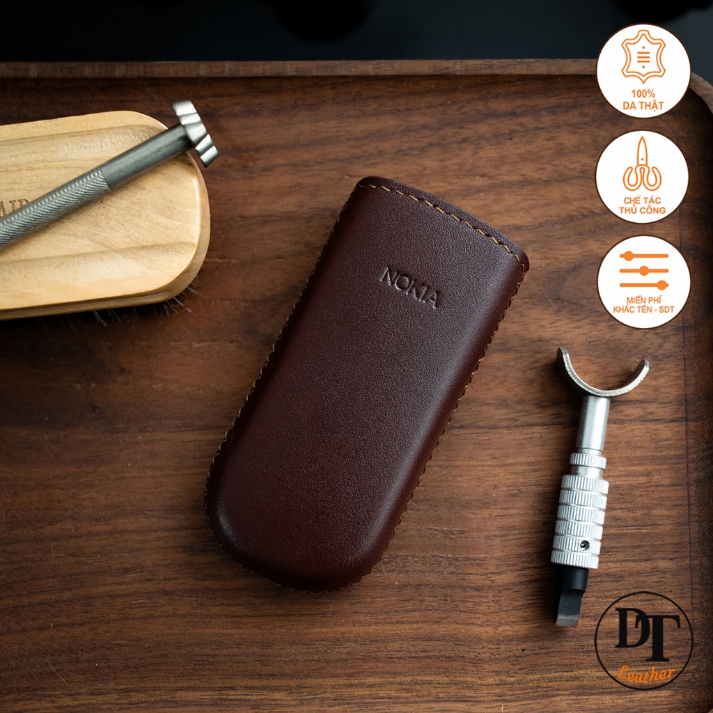 เคสโทรศัพท์หนัง N0KIA 6700, 8800 - สีน้ําตาล - ซองหนัง COW นําเข้า