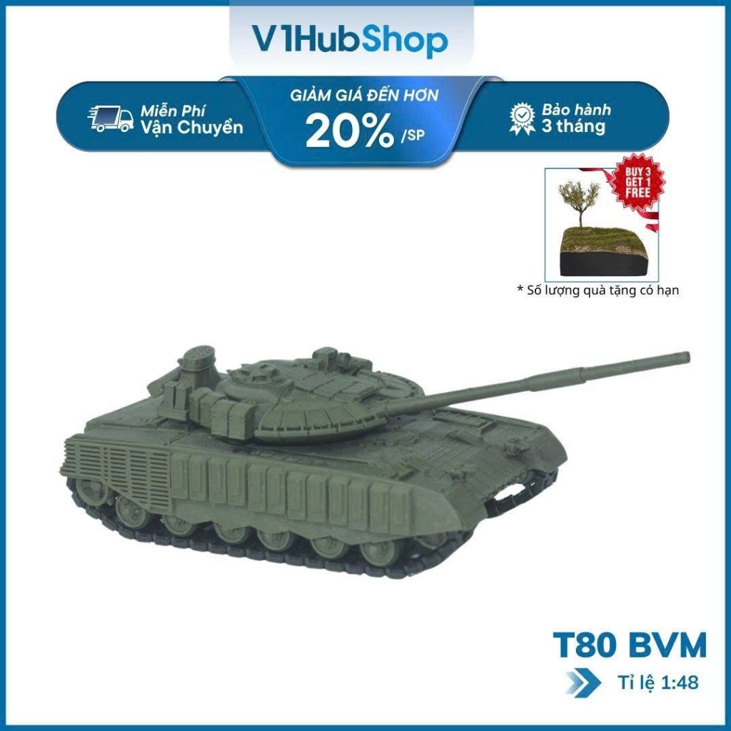 ถังรัสเซีย รุ่น T80BVM | รถทหารรัสเซีย T80BVM สเกล 1/48