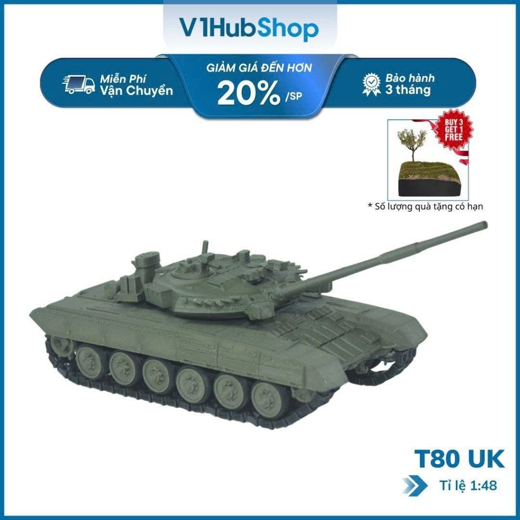 ถังรัสเซีย รุ่น T80UK | รัสเซีย T80UK รถทหารขนาด 1/48