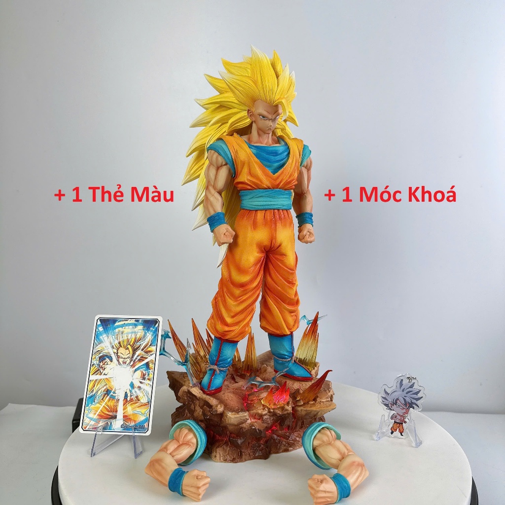 Dragonball ZW Studio Goku SSJ3 รุ่น 35 ซม. พร้อม Led Ongchumohinh MH5638
