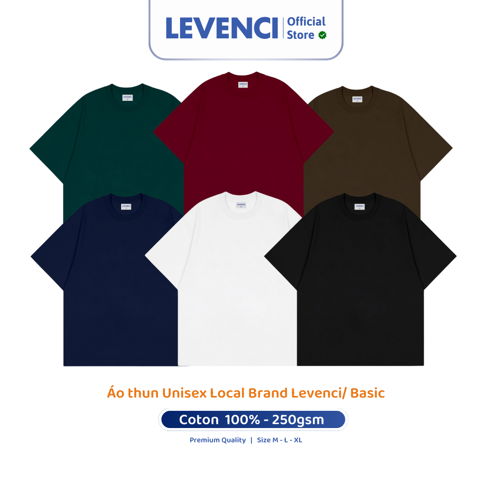 เสื้อยืด Unisex Local Brand Levenci/ Basic