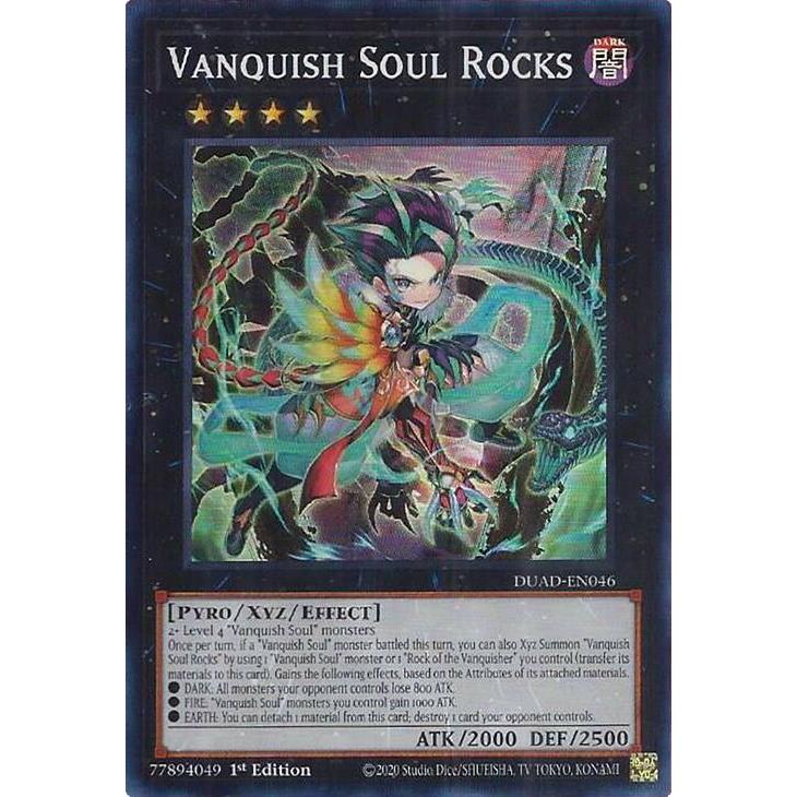 รหัสการ์ด YuGiOh DUAD-EN046 - Vanquish Soul Rocks - XYZ Monster - Super Rare