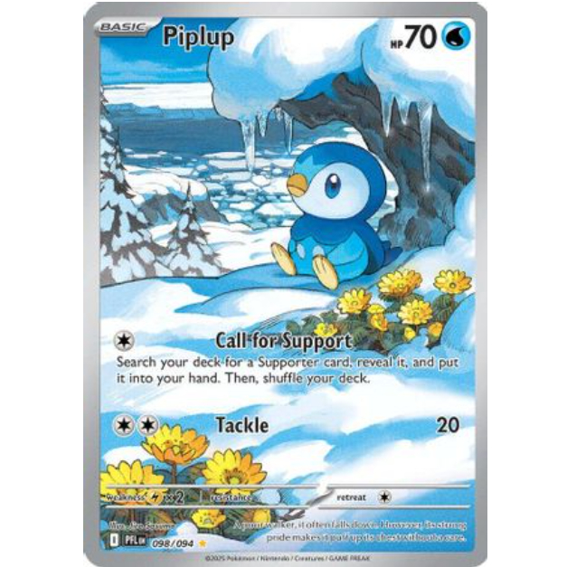 [การ์ดโปเกมอน TCG] Piplup - 098/094 - ภาพประกอบหายาก