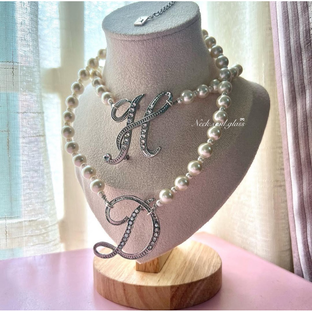 Neck.soul.glass | Your Name Necklace สร้อยคอผู้หญิง Custom Name Upon Request (อ่านคําอธิบาย Carefull