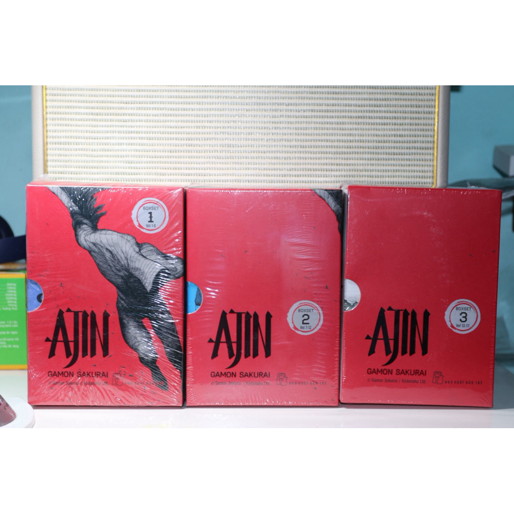 Ajin Boxset Collection Notebook 1, 2 และ 3 เหมือนเดิม