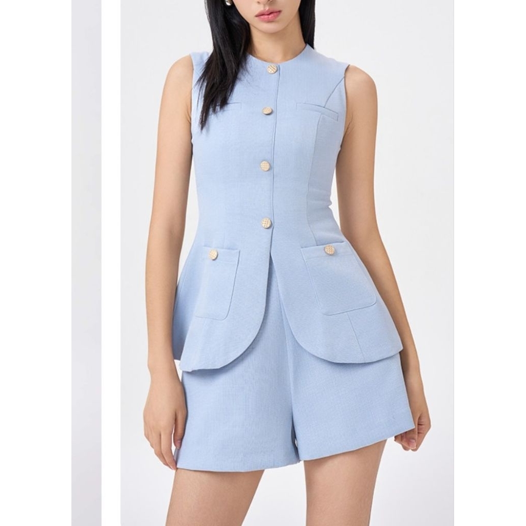 ชุดออฟฟิศแขนกุด Rechic Set