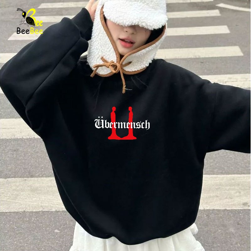 GD G-Dragon "Ubermensch" BEEHAPPY Sweater โดย Xfire Vietnam รูปแบบโอเวอร์ไซส์ หลายสี-SW09