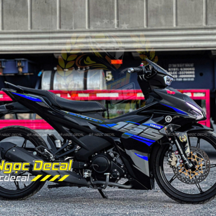 สติ๊กเกอร์ถอดได้ 155 สําหรับ Ex155 Exciter155 สีดําเงา