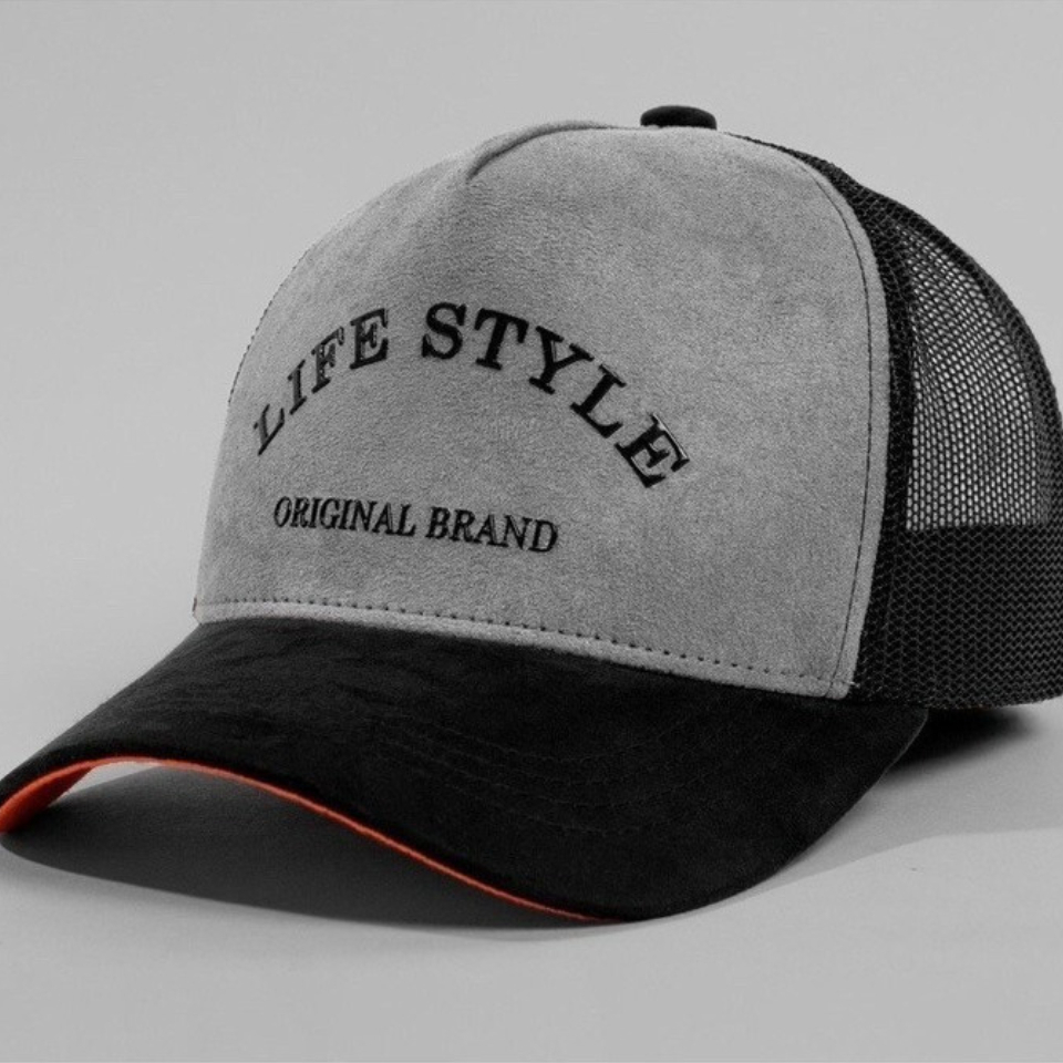 หมวกเบสบอล Trucker Lifestyle ผ้าสีกากี มีตาข่าย แบบมาตรฐานแฟชั่นระดับไฮเอนด์