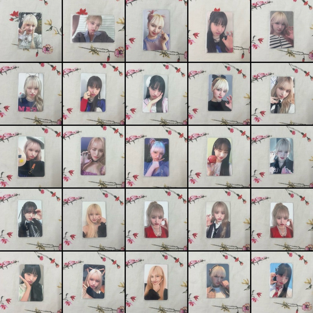 การ์ดรูปถ่ายมุมมนของแท้ Liz group IVE