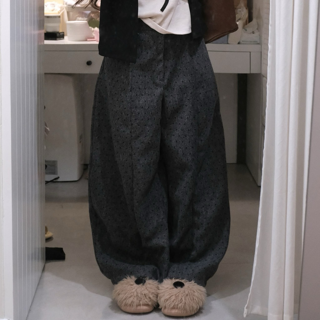 กางเกงราตรีลายจุดบูม Q0172 Nana21 Nanastore21