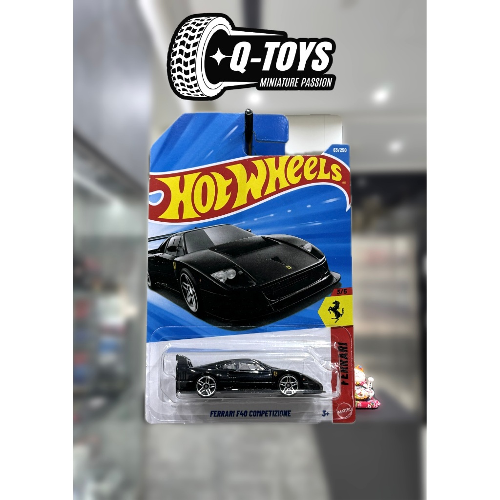 Qtoys Hot Wheels Ferrari F40 รถโมเดล Competizione 1:64 สเกล