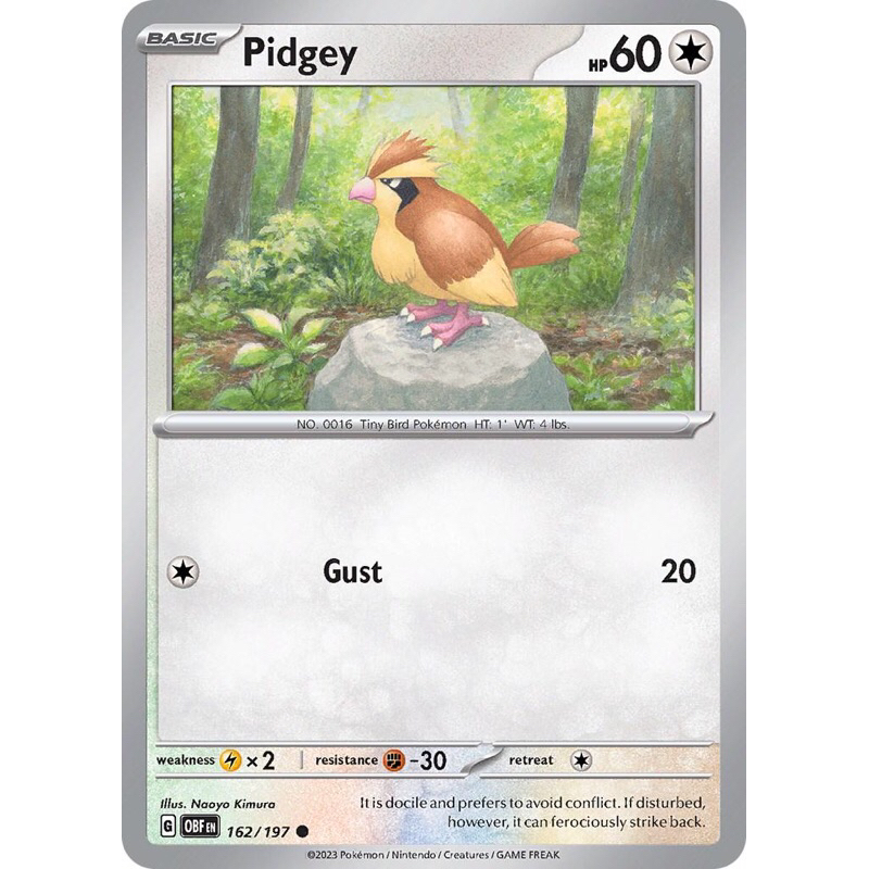 การ์ดโปเกมอน Pidgey & Pidgeotto ทั่วไป