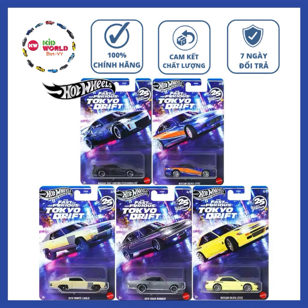 Hot Wheels Silver Series The Fast and the Furious Tokyo Drift Series